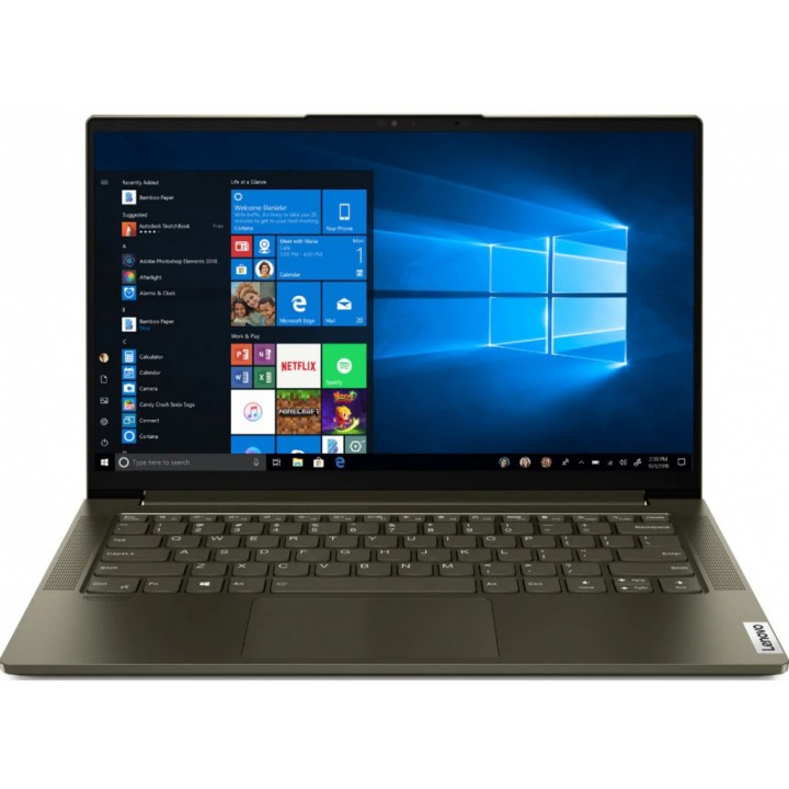 Ноутбук Lenovo Yoga Slim7 14ITL05 Dark Green 82A3004MRU (Intel Core i5-1135G7 2.4 GHz/16384Mb/512Gb SSD/Intel Iris Xe Graphics/Wi-Fi/Bluetooth/Cam/14/1920x1080/Windows 10)