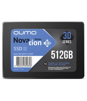 Твердотельный накопитель Qumo Novation MLC 3D SSD 512Gb Q3DT-512GAEN