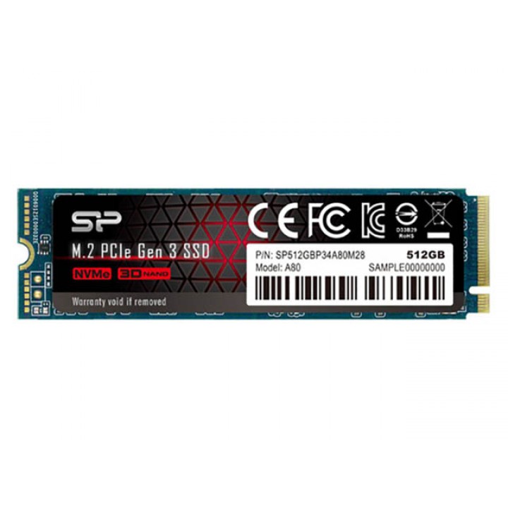 Твердотельный накопитель Silicon Power PCIe Gen3x4 P34A80 512Gb SP512GBP34A80M28