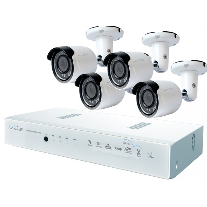 Комплект видеонаблюдения iVUE D5008-PPC-B4