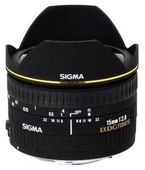 Sigma Nikon AF 15 mm F/2.8 EX DG DIAGONAL FISHEYE