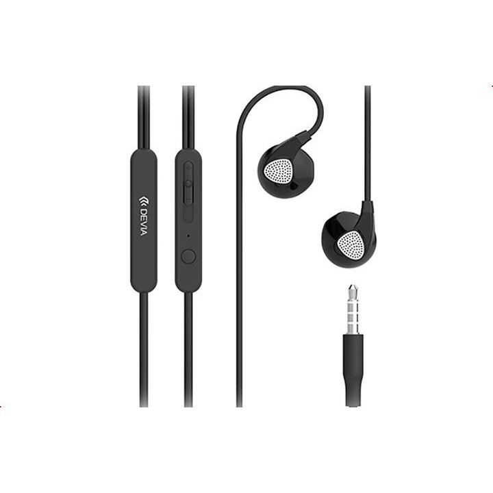 Devia D2 Ripple In-Ear Headphones Black