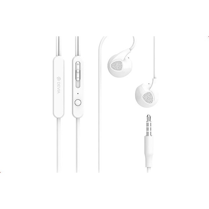 Devia D2 Ripple In-Ear Headphones White