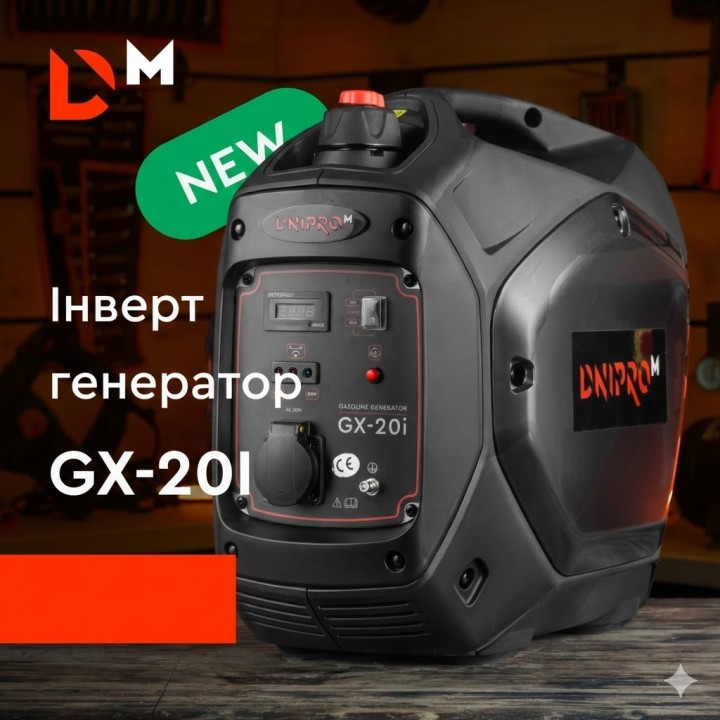 Інверторний генератор Dnipro-M GX-20I