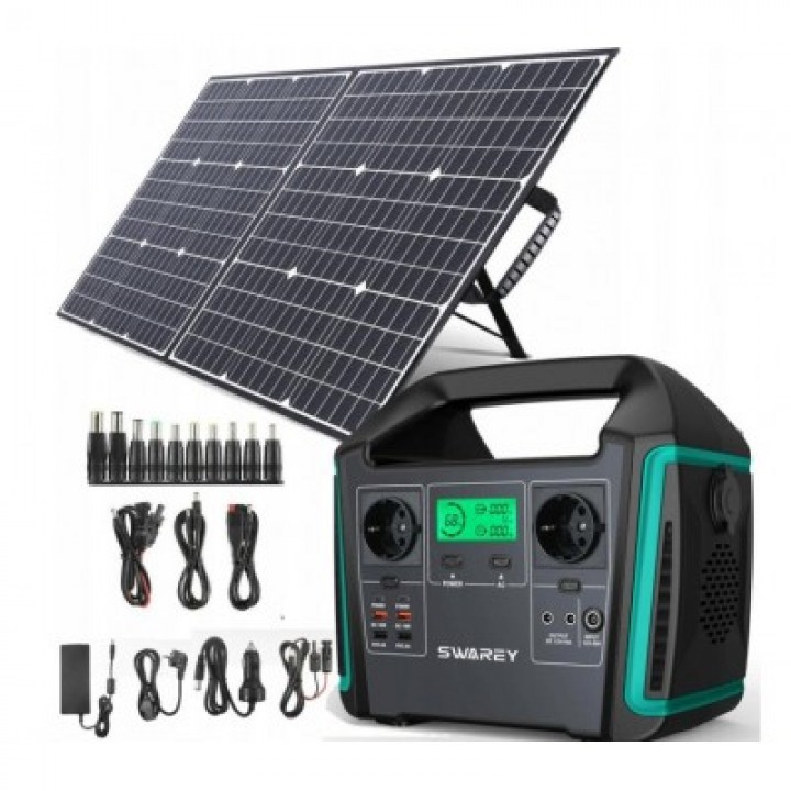 Swarey Powerbank с солнечной панелью 200W S1000 Solar Station 1000W