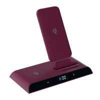 Внешний аккумулятор InterStep 10000мАч PB10DQi PRO док-станция Type-C PD бордо