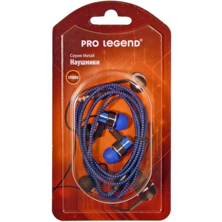 Наушники Pro Legend Metall PL5005 Blue